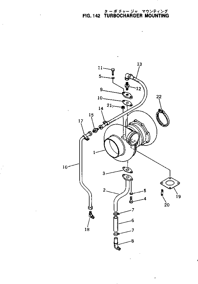 TURBOCHARGER ASS'Y,(SEE FIG.145A) (CU3033548) KOMATSU