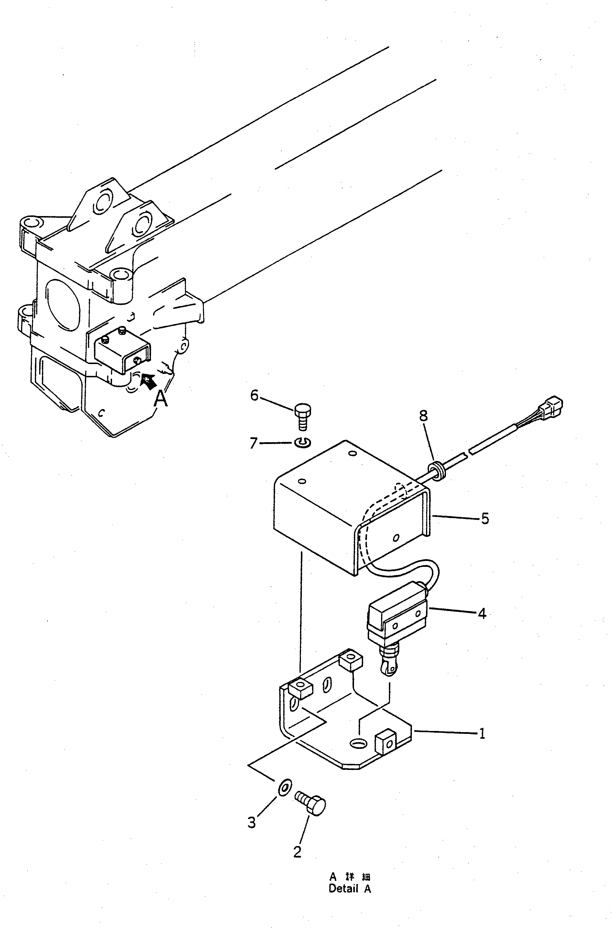Кронштейн 22W-07-12240 KOMATSU
