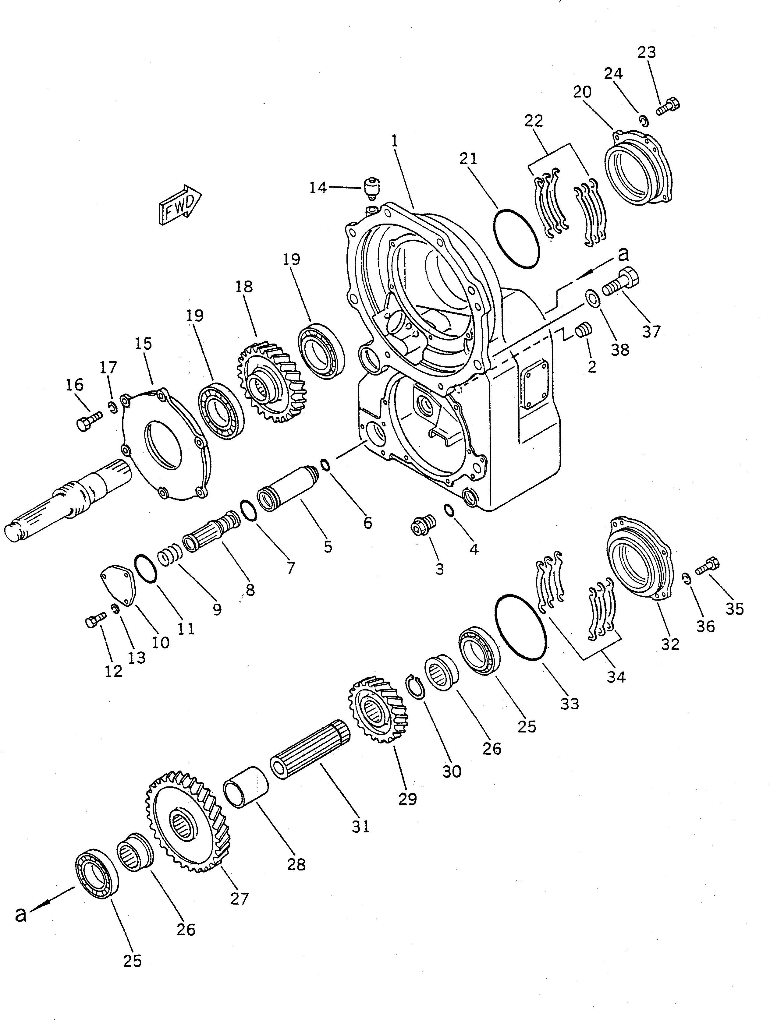 Корпус в сборе 22W-15-00210 KOMATSU