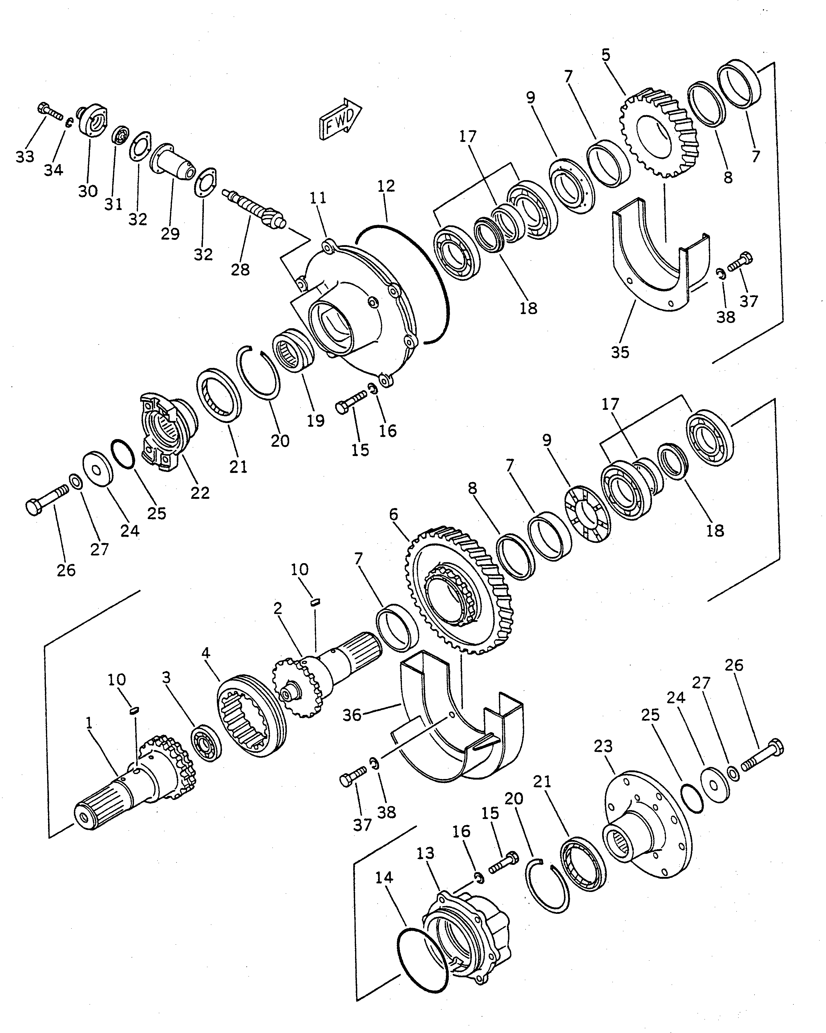 Подшипник 10E-27-22140 KOMATSU