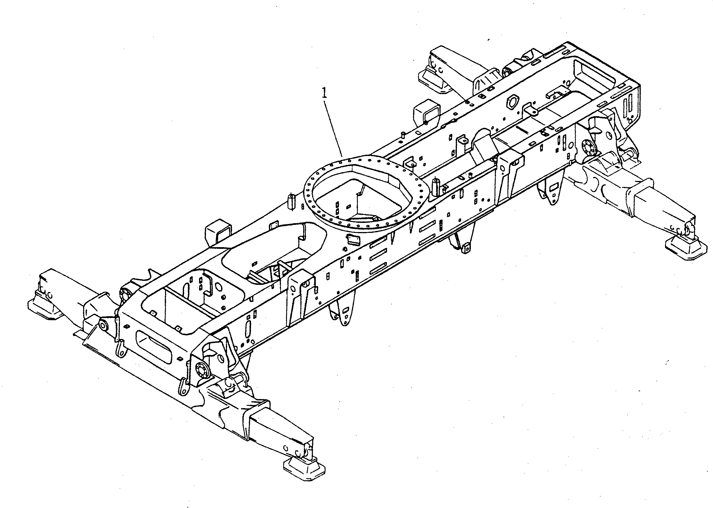 Рама в сборе 22W-47-12100 KOMATSU