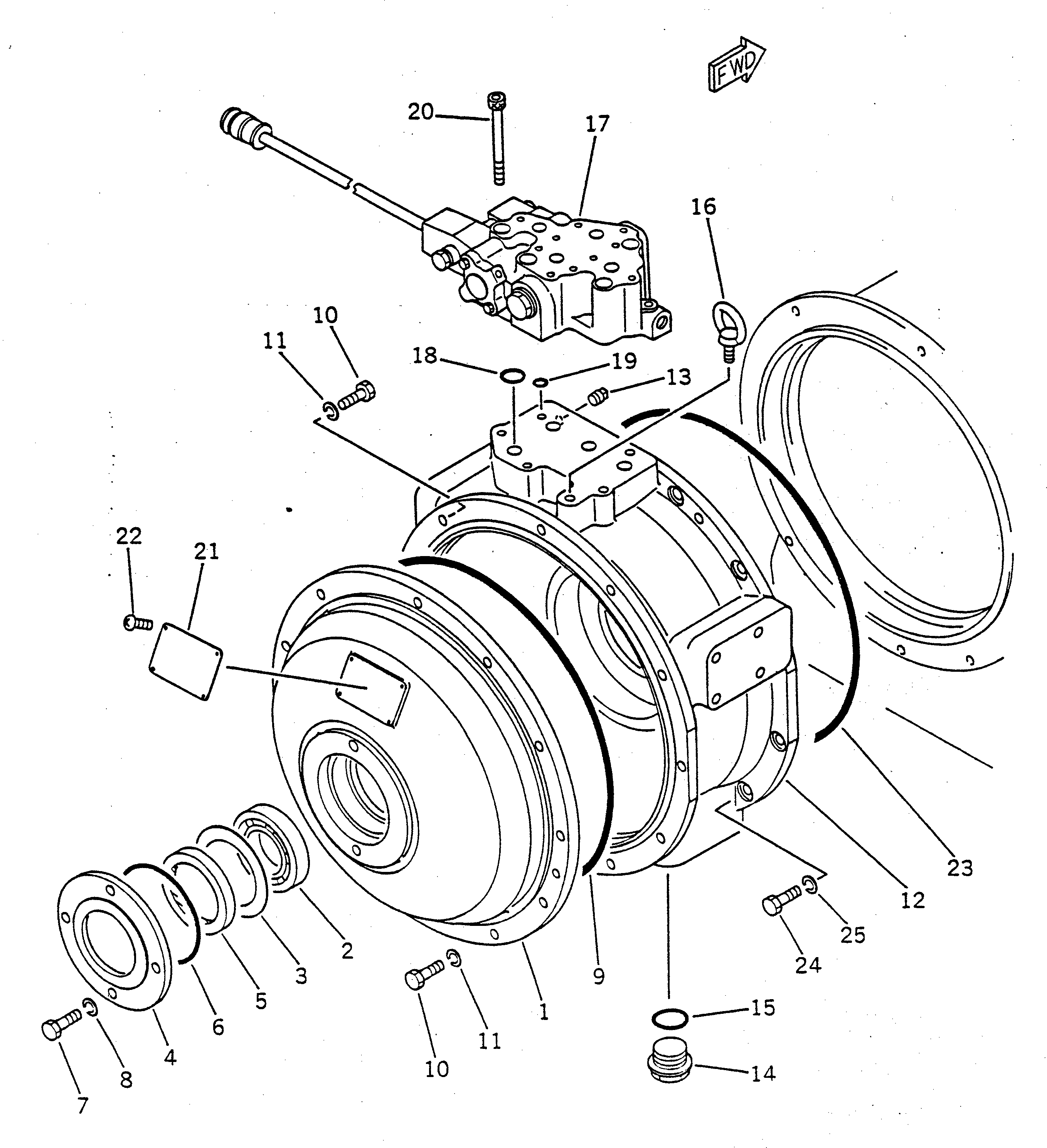 Гидротрансформатор в сборе 711-24-11002 KOMATSU