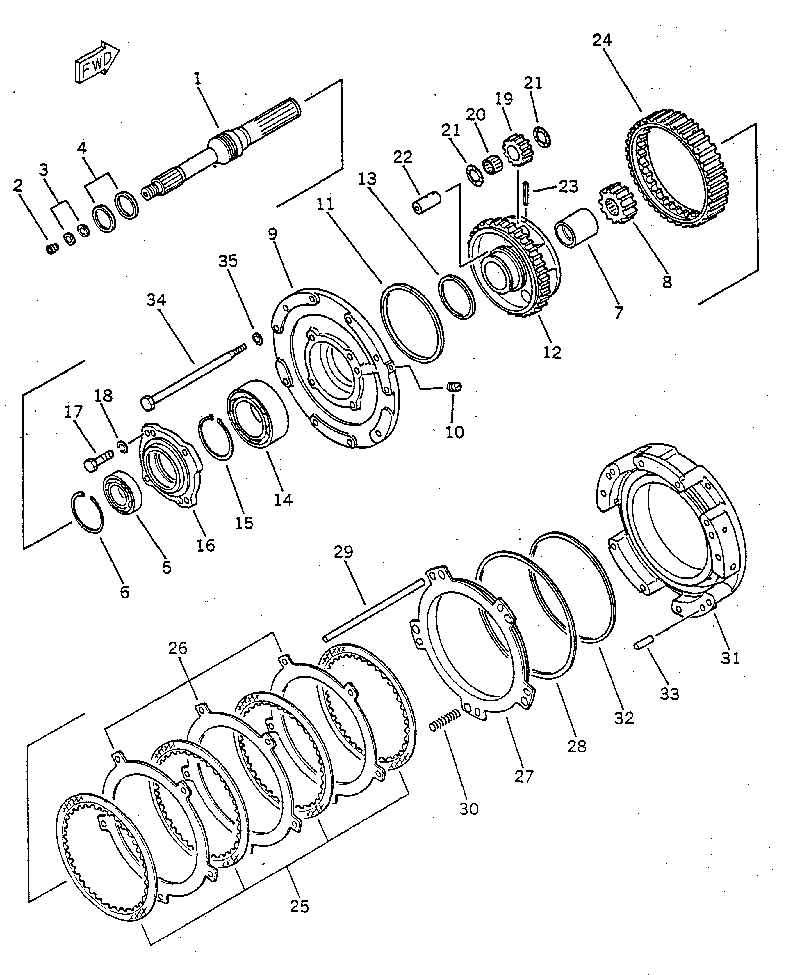 Трансмиссия в сборе (22X-15-00100) KOMATSU