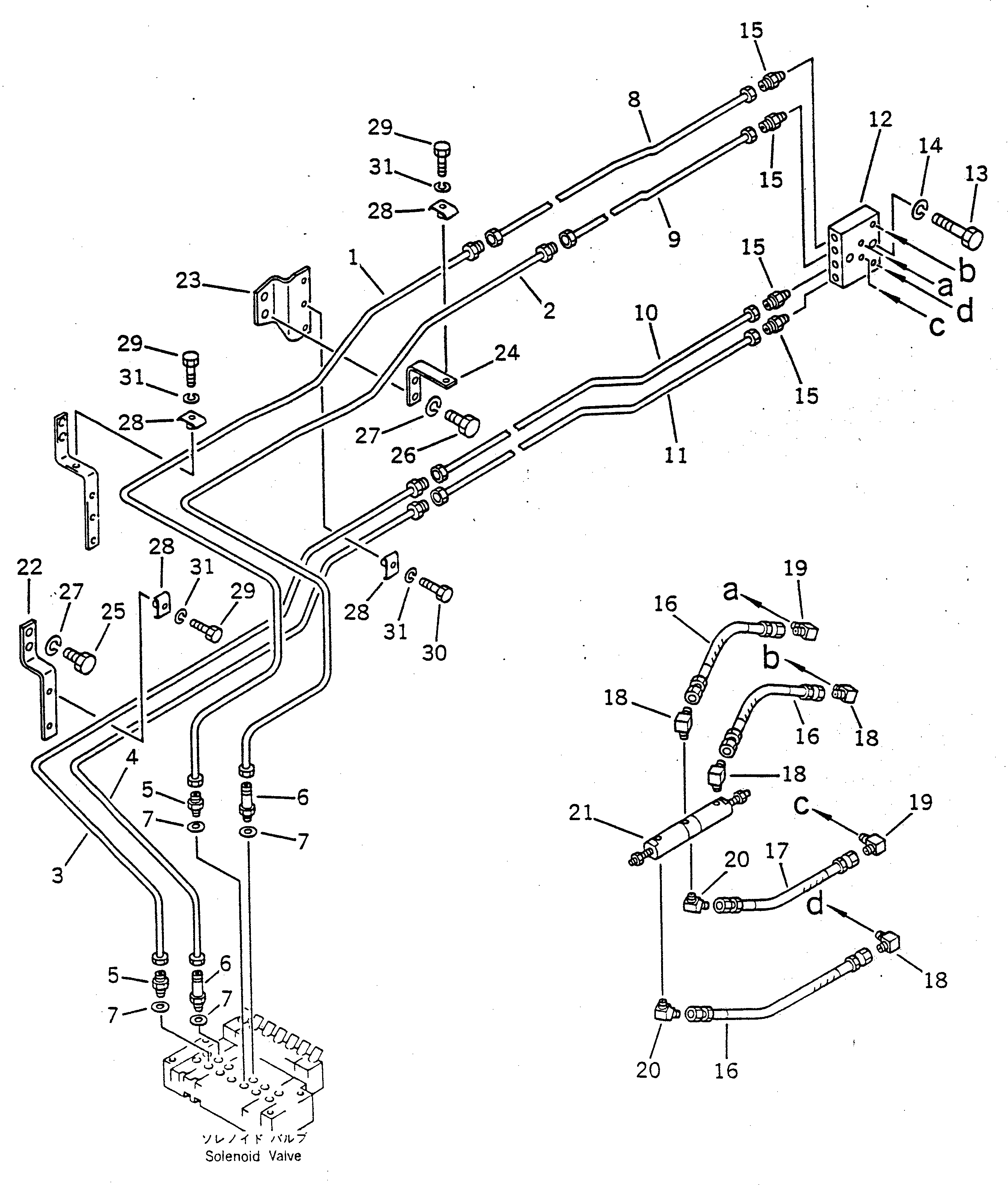 CYLINDER ASS'Y,FORWARD AND REVERSE SELECTOR 22X-43-11191 KOMATSU