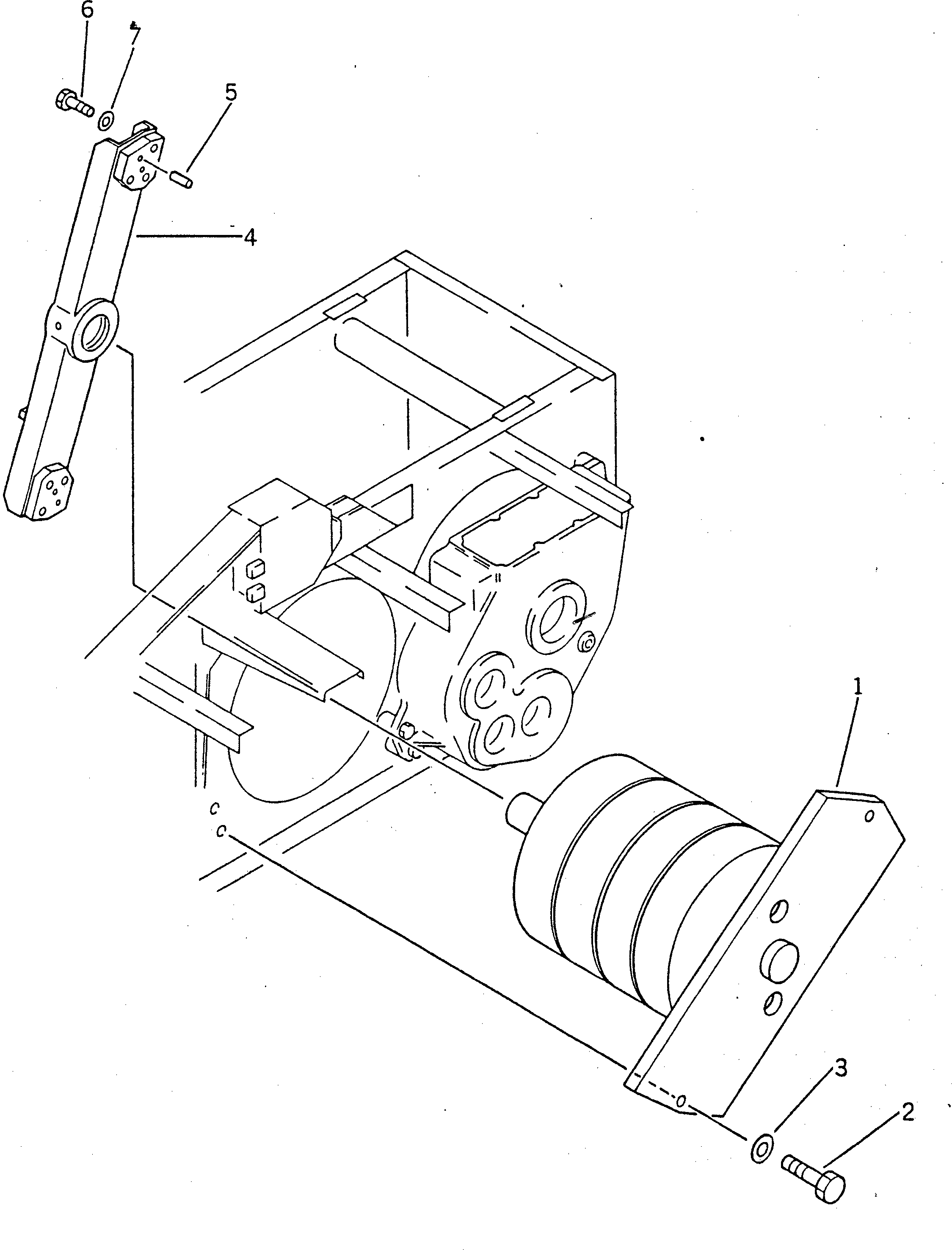 Опора 22W-75-14190 KOMATSU