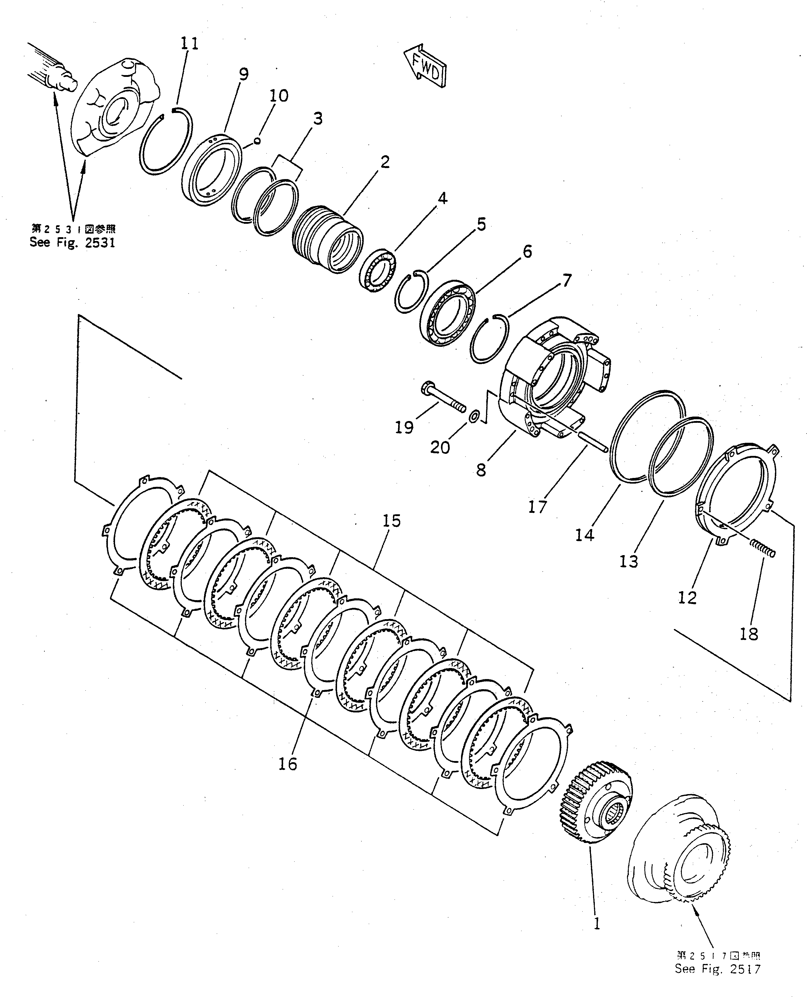 Поршень 23S-15-22740 KOMATSU