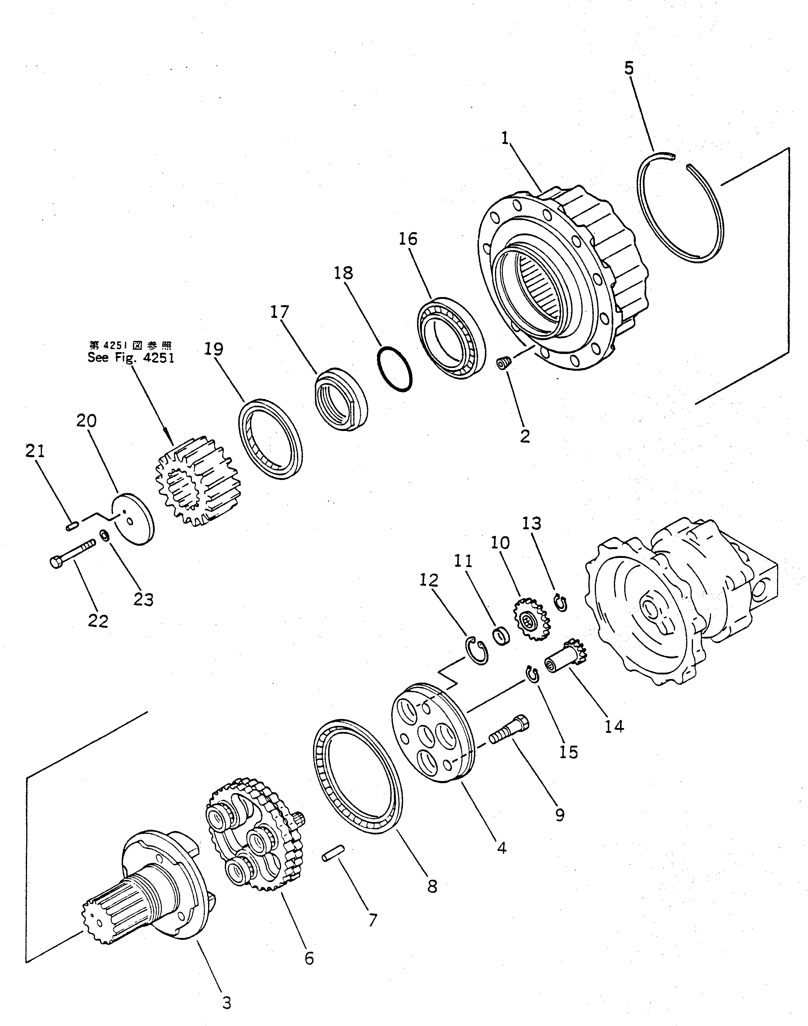 Комплект уплотнений 23S-26-05010 KOMATSU