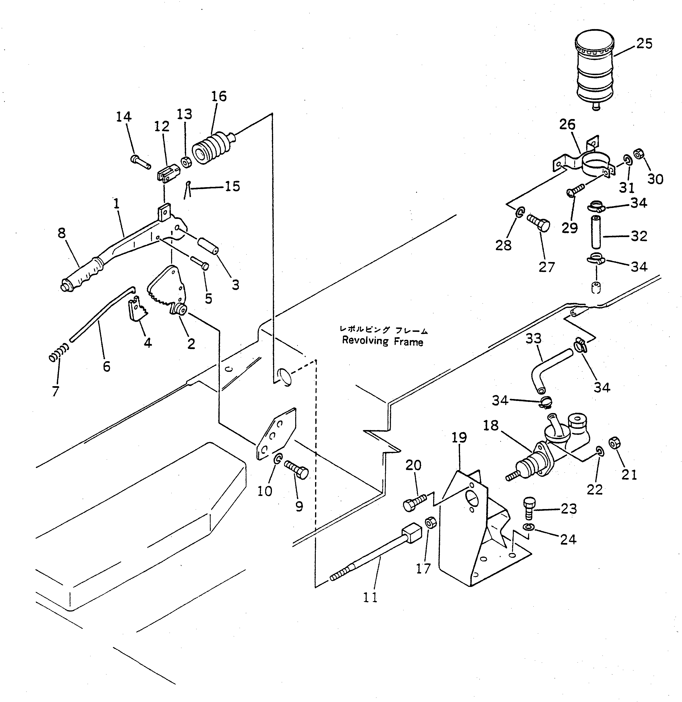 MASTER CYLINDER A. 23S-43-16610 KOMATSU