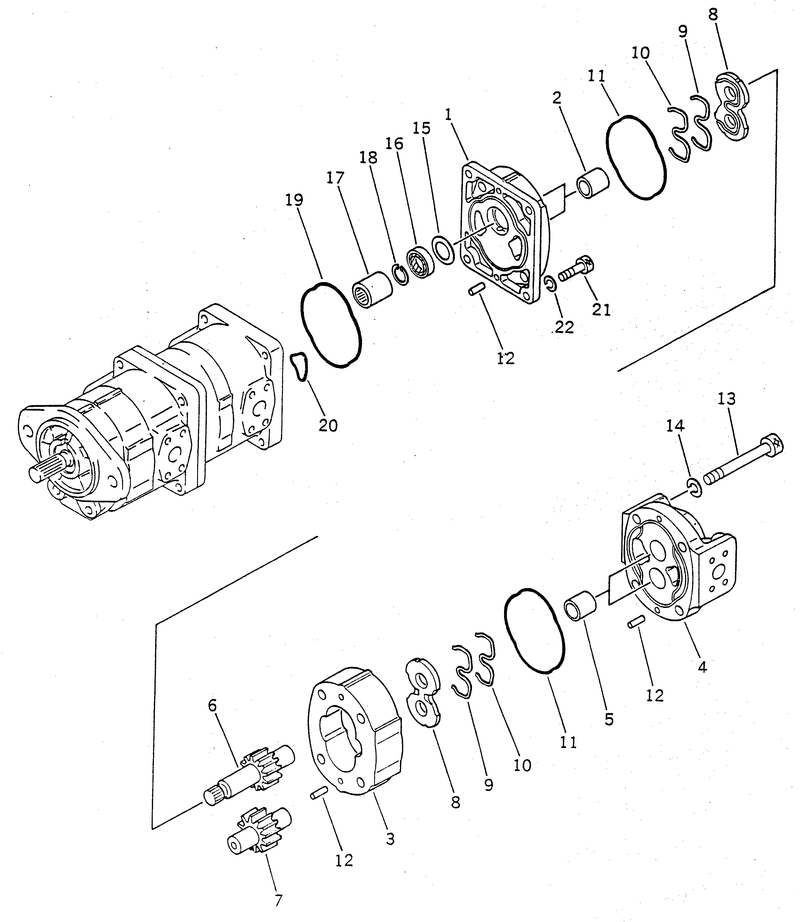 PUMP ASS'Y,(SAR040) 705-12-32630 KOMATSU