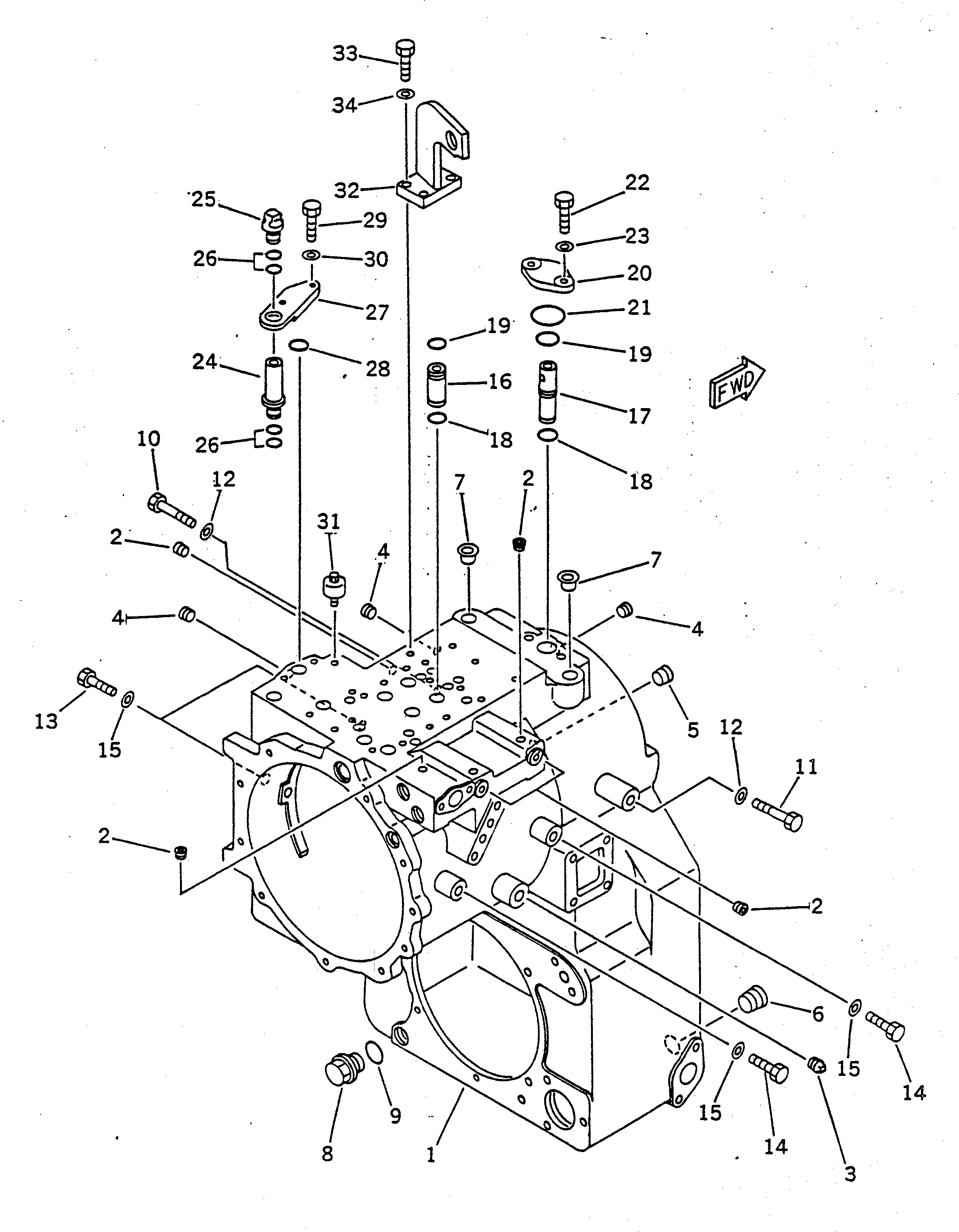 трансмиссия в сборе 23S-15-00101 KOMATSU