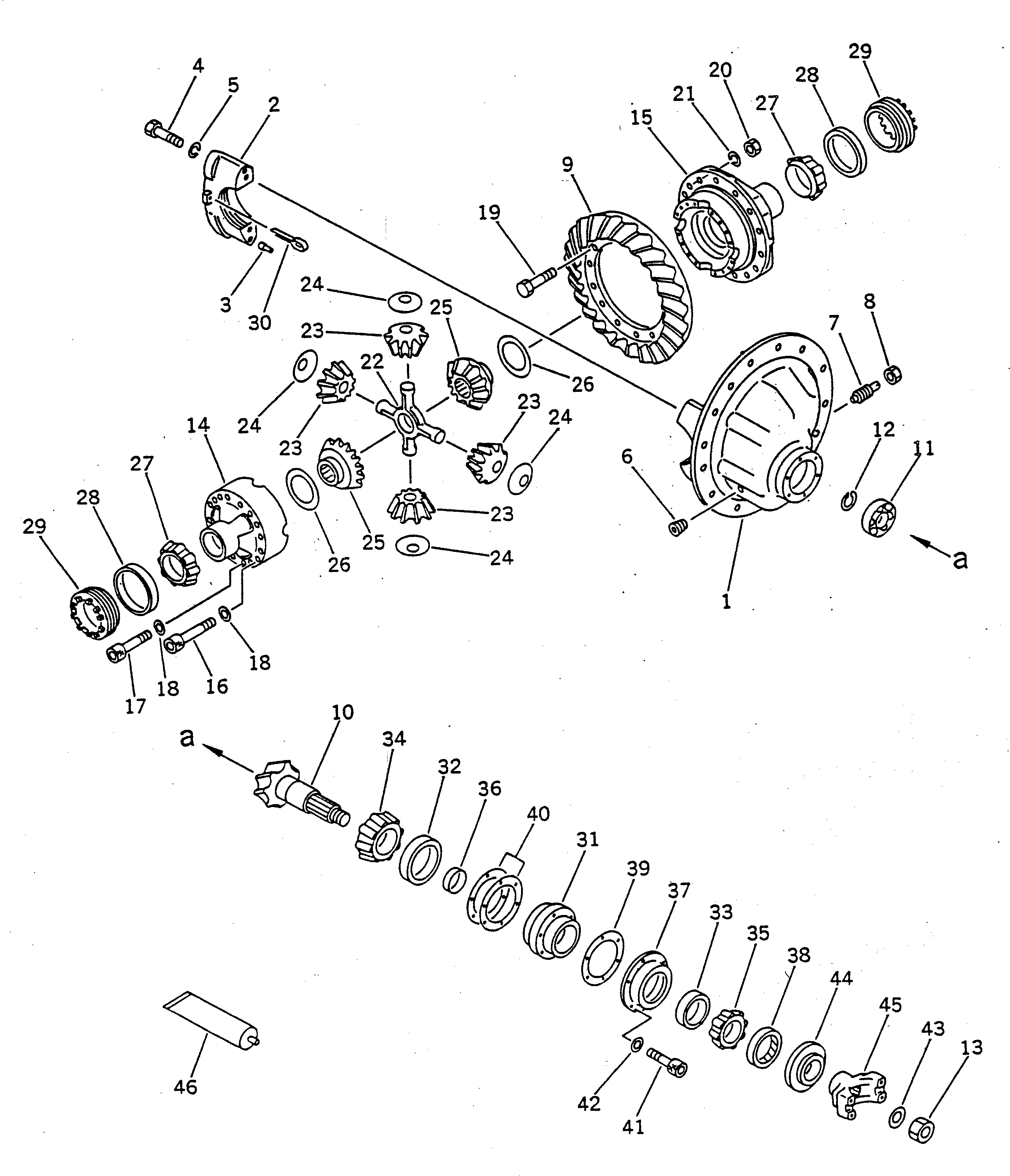REAR AXLE ASS'Y (23S-22-00022) KOMATSU