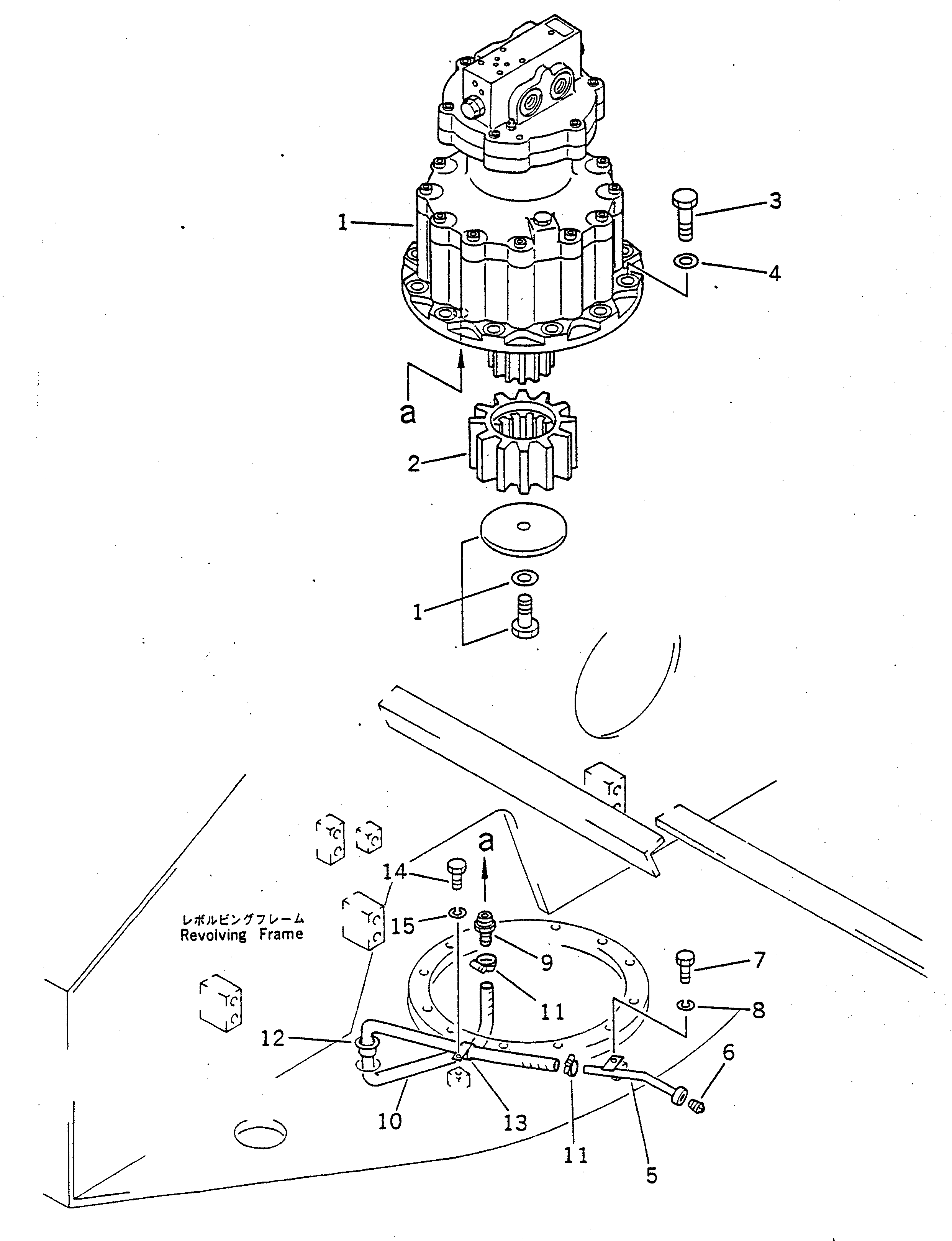 SWING MOTOR ASS'Y (23S-26-00011) KOMATSU
