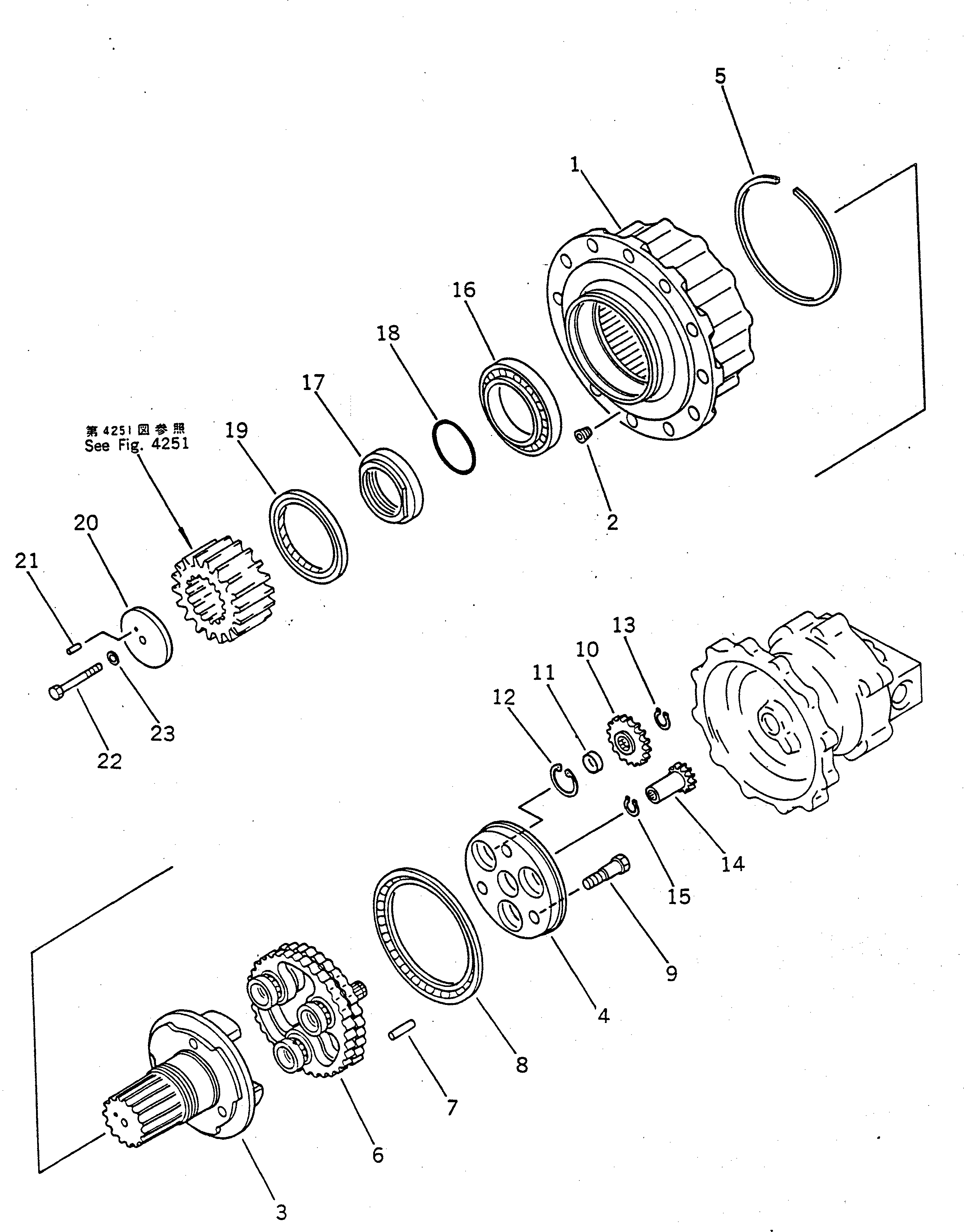 комплект уплотнений 23S-26-05020 KOMATSU