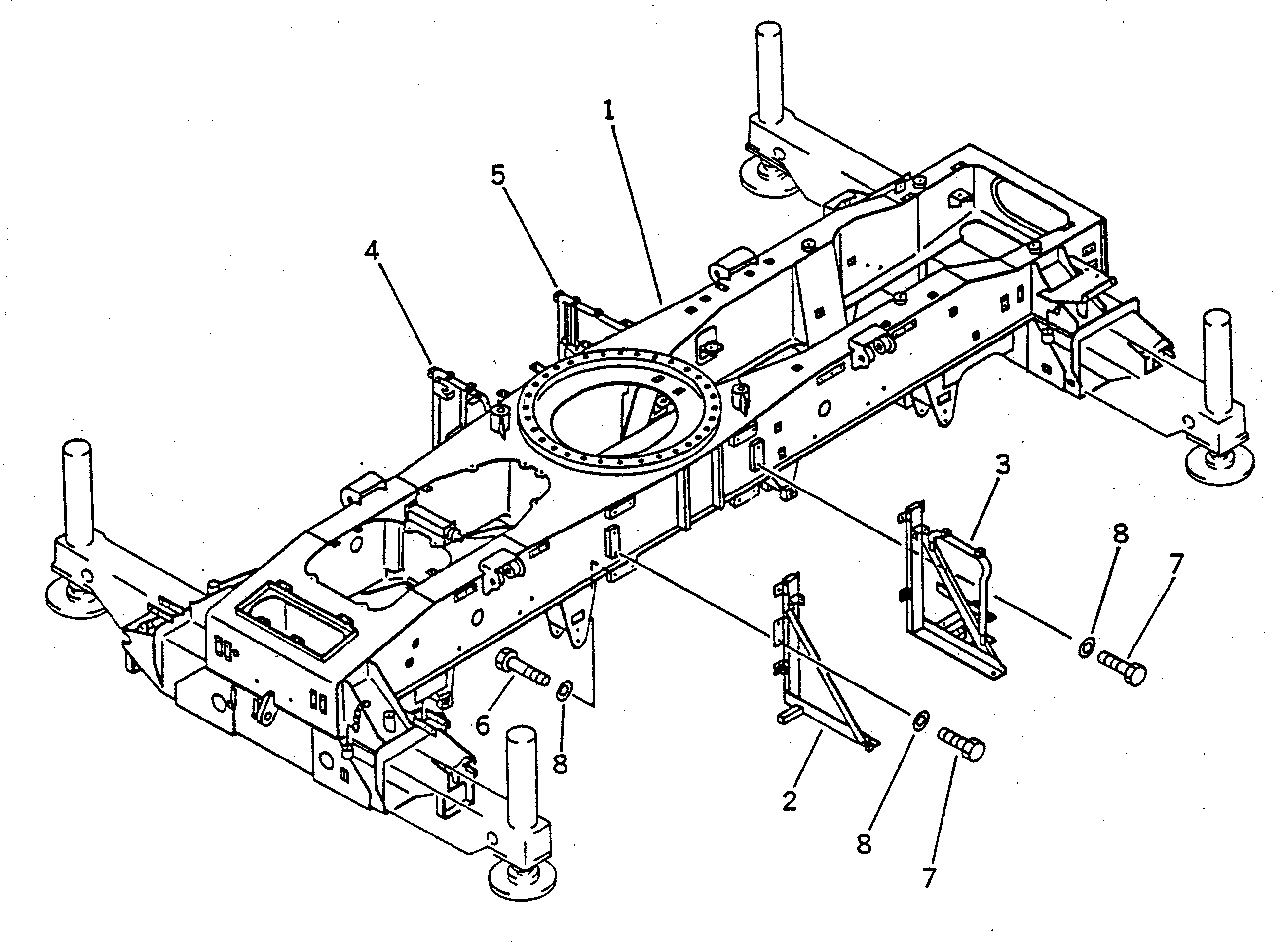MAIN FRAME ASS'Y 23S-47-11101 KOMATSU