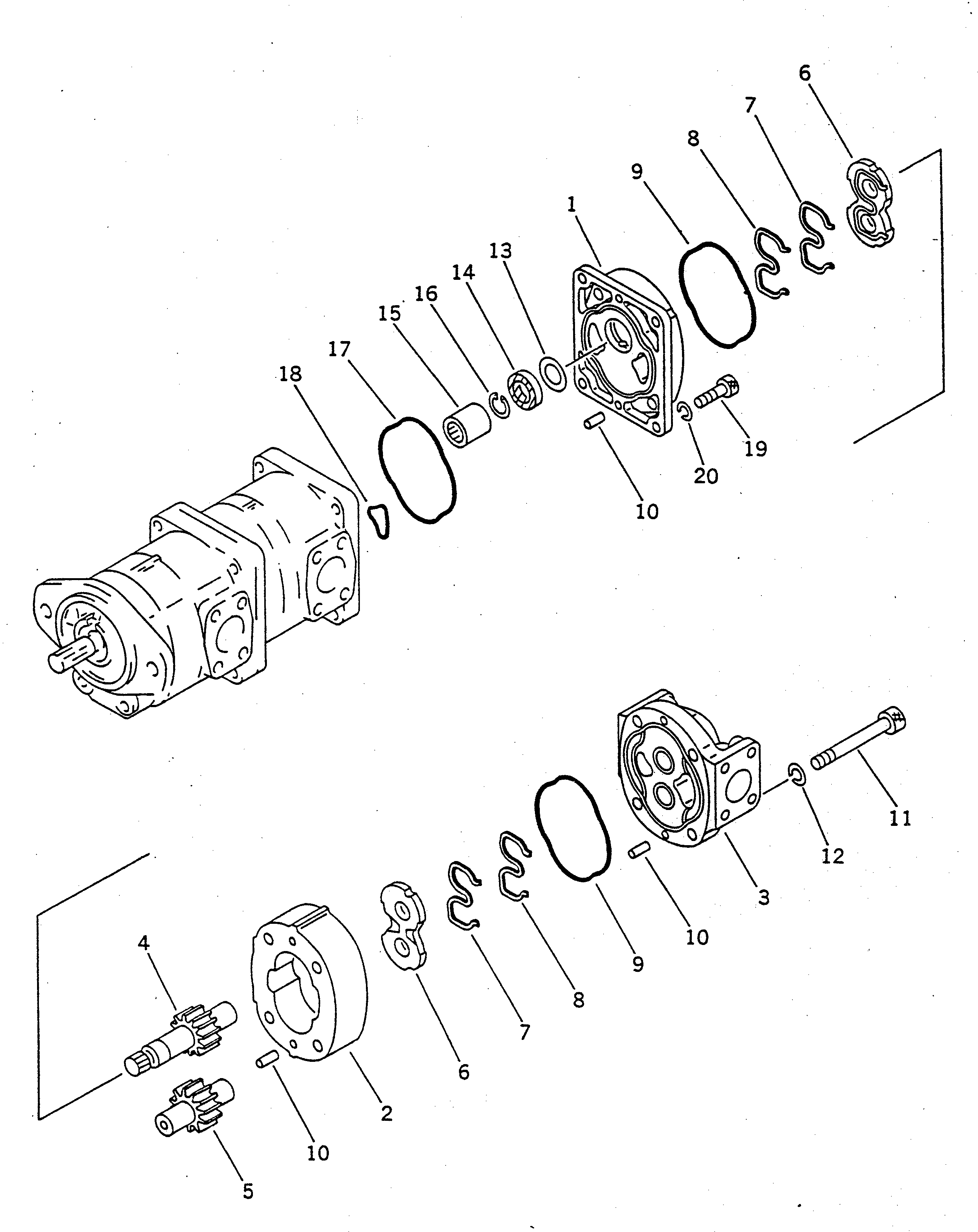 PUMP ASS'Y,(SAL045) 705-11-33630 KOMATSU