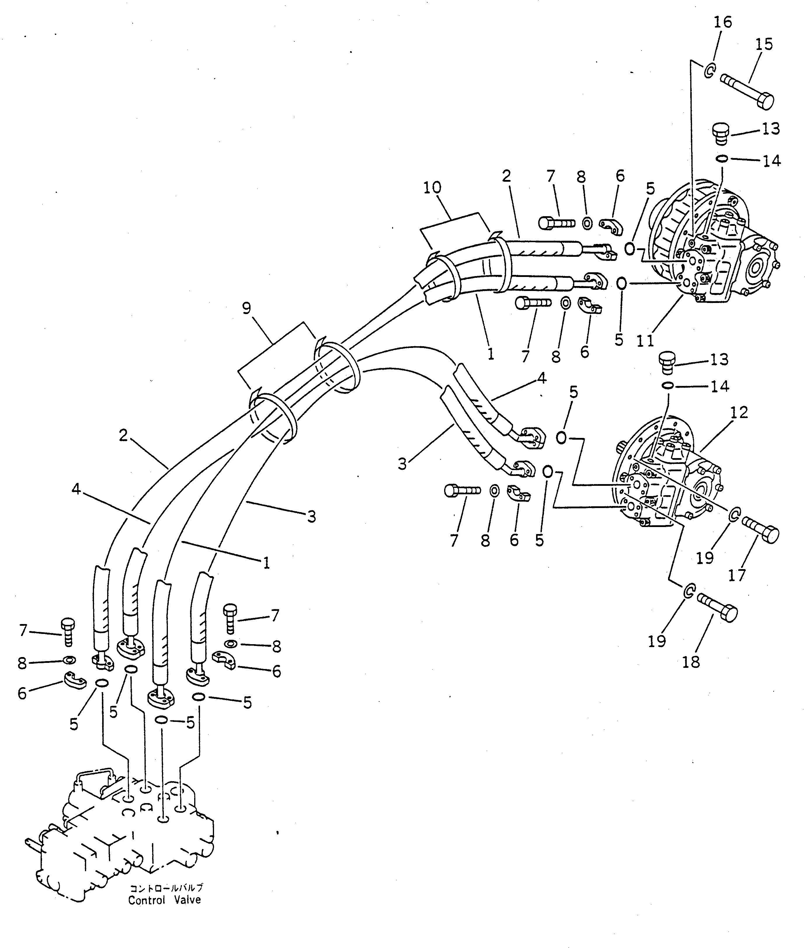 Шланг 07088-01221 KOMATSU