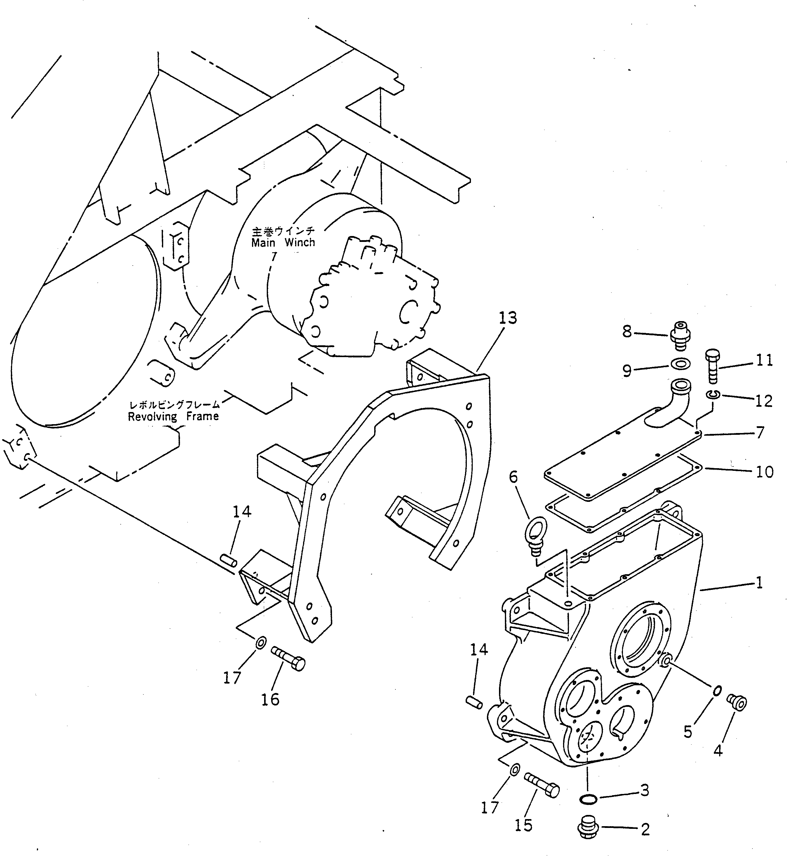 WINCH ASS'Y 23S-964-0060 KOMATSU