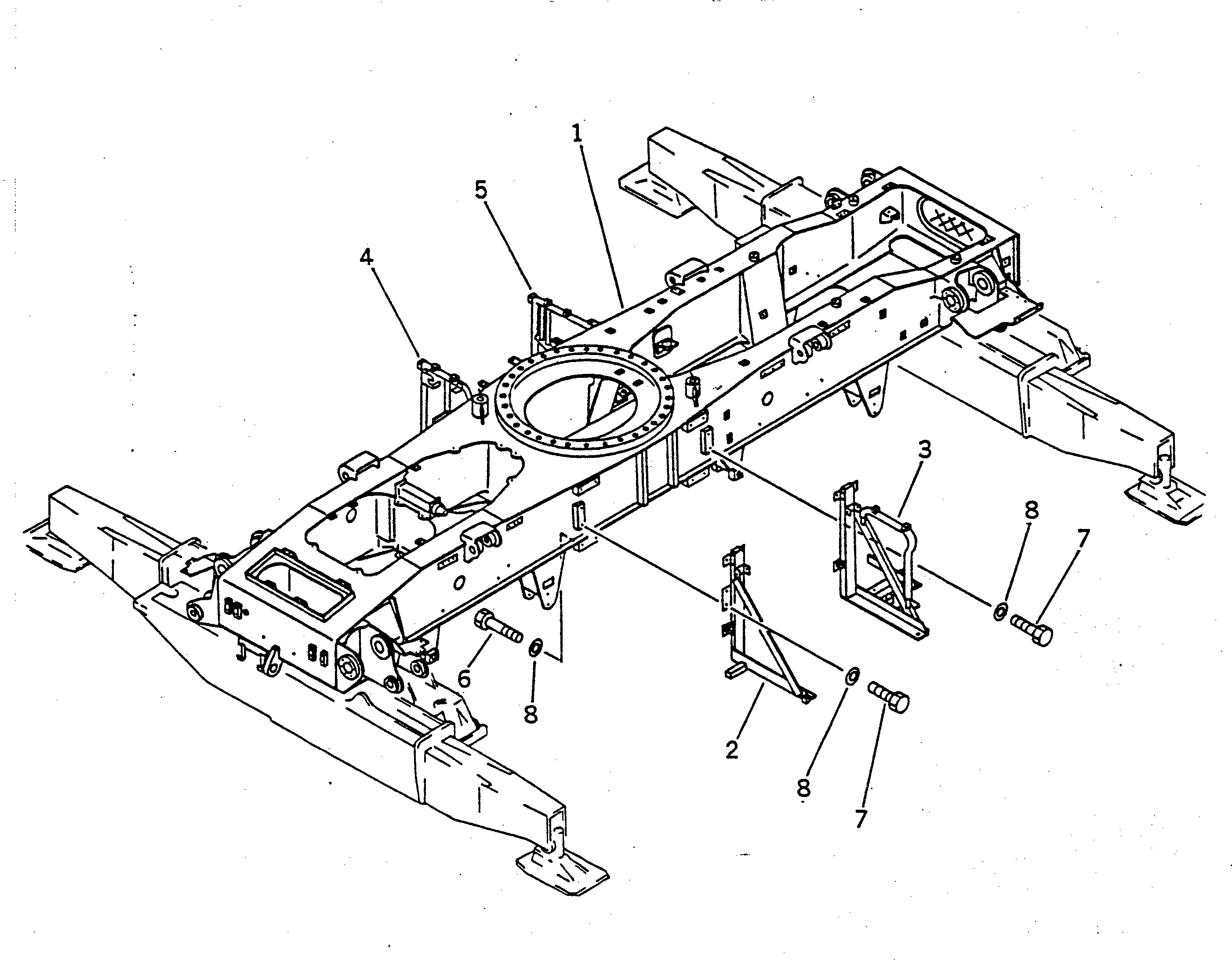 MAIN FRAME ASS'Y 23S-47-16102 KOMATSU
