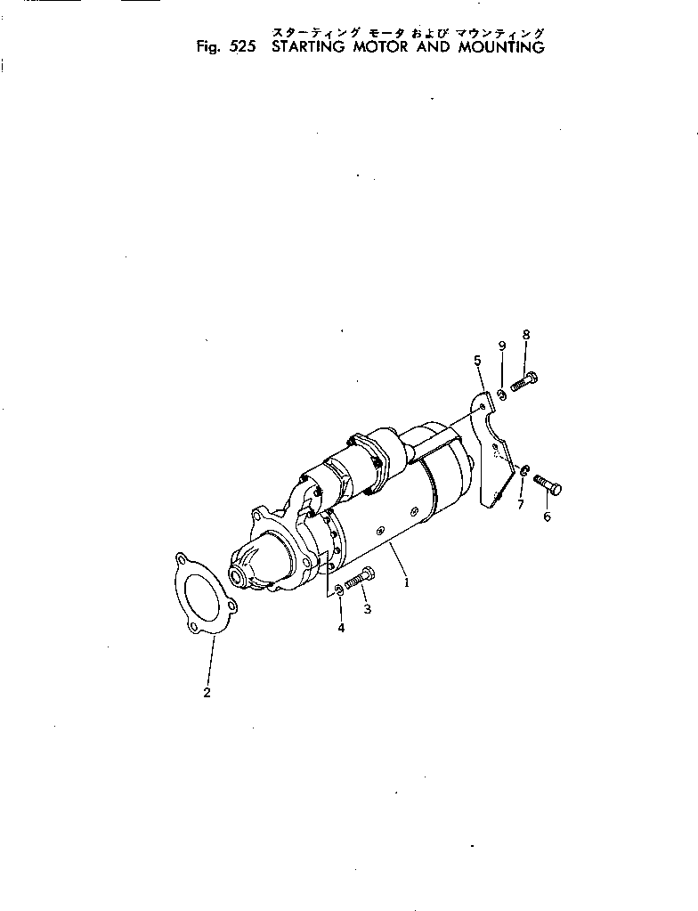 STARTING MOTOR A.,(11KW) (SEE FIG.546) (600-813-2724) KOMATSU
