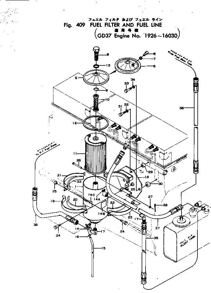 BRACKET,FUEL FILTER (\2\6679-21-6510) KOMATSU
