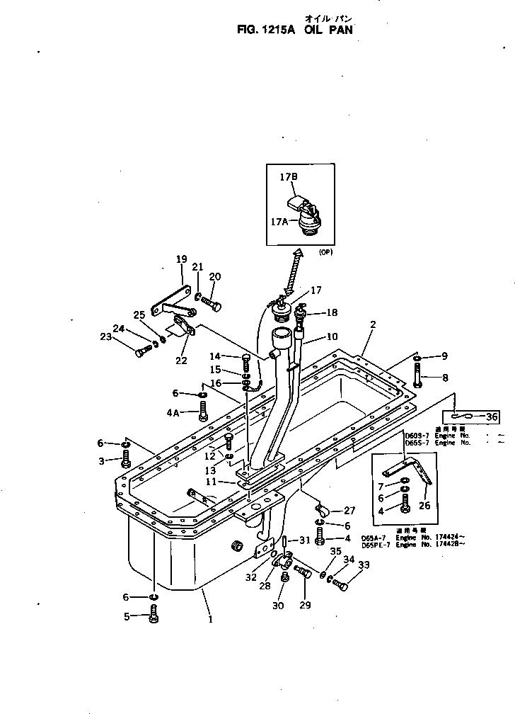 BRACKET,OIL FILLER 6631-21-5510 KOMATSU