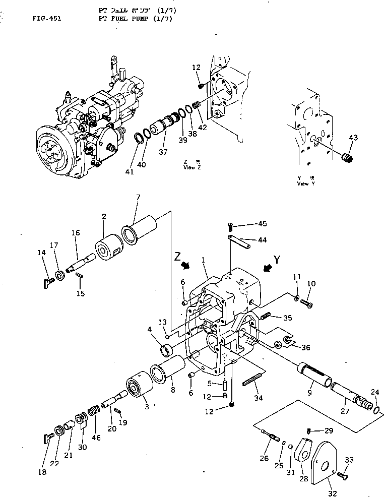 PT FUEL PUMP ASS'Y 6711-71-1024 KOMATSU