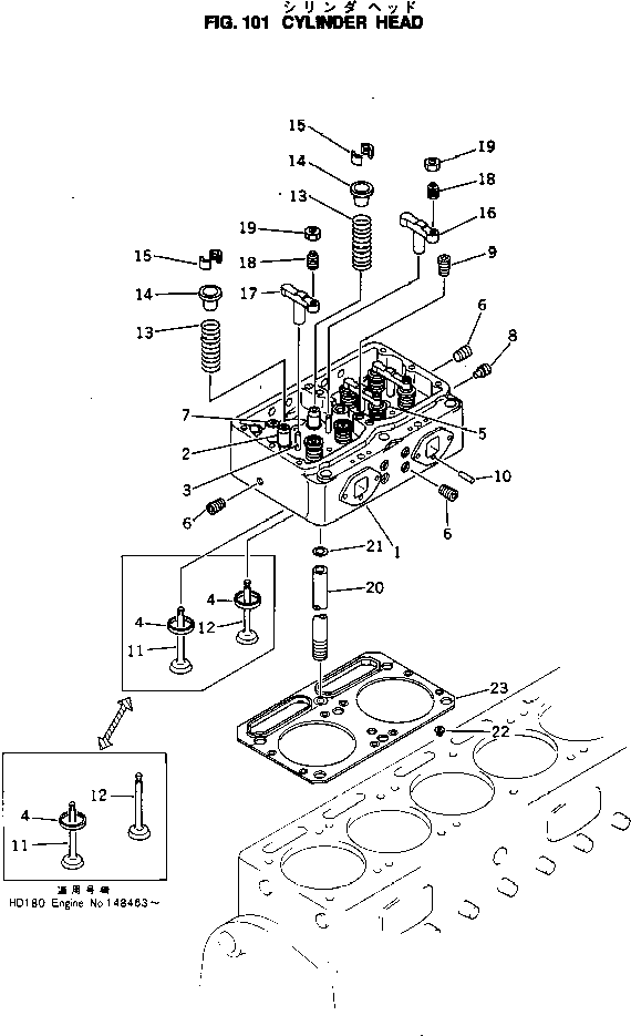CYLINDER HEAD ASS'Y 6685-11-1011 KOMATSU
