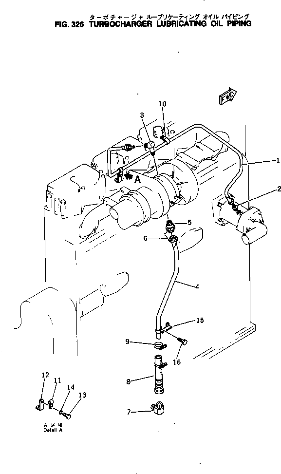 PIPE,OIL COOLER 6657-82-9550 KOMATSU