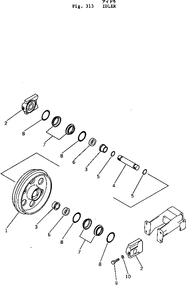 IDLER,FRONT 20M-30-11110 KOMATSU