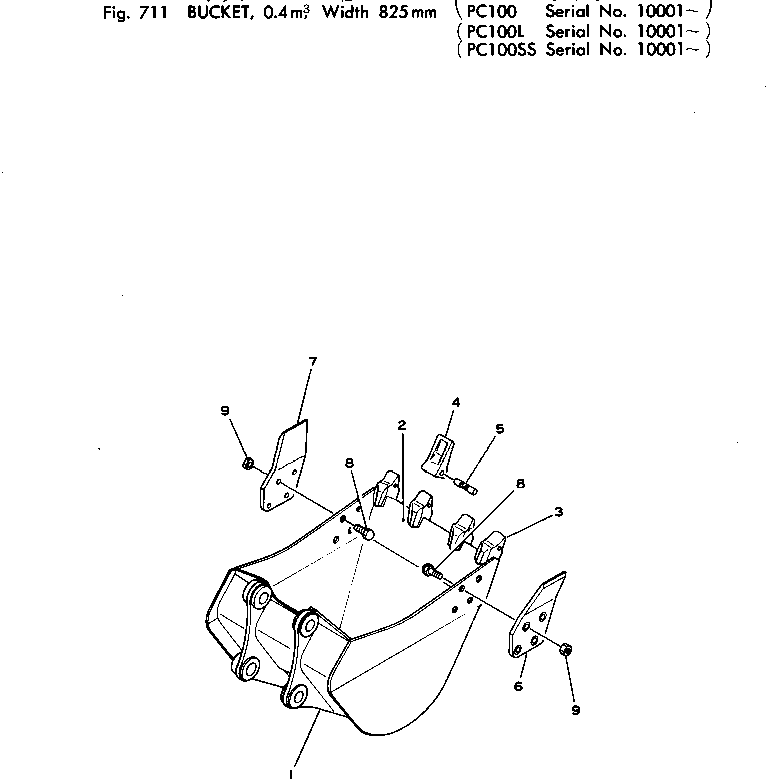 CUTTER,L.H. 203-70-34210 KOMATSU
