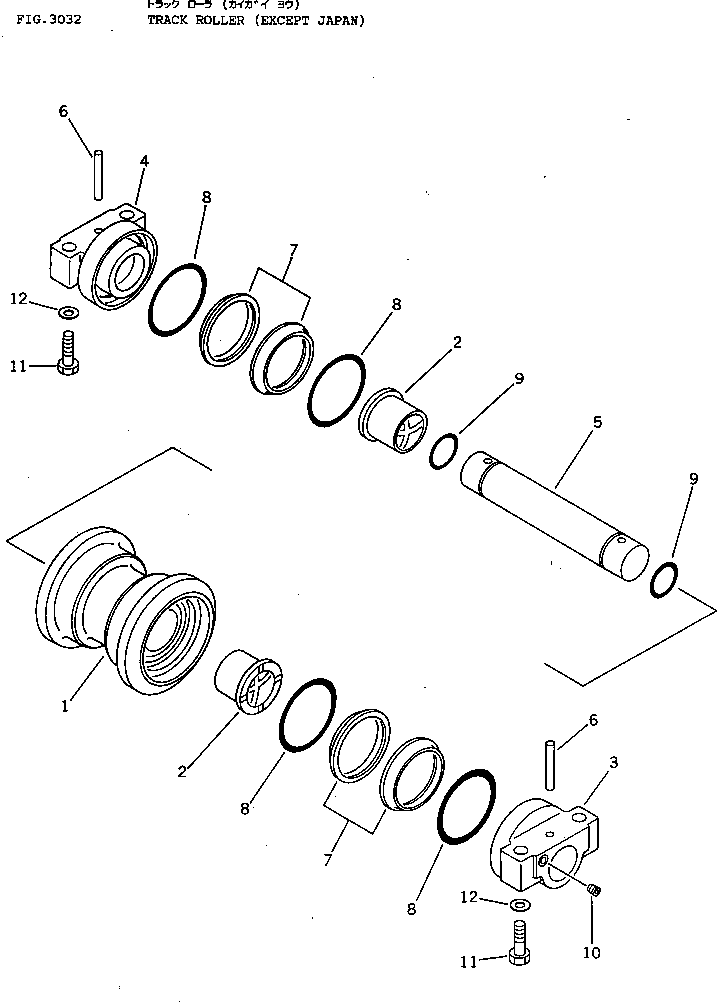 Опорный каток в сборе \0\203-30-00111 KOMATSU