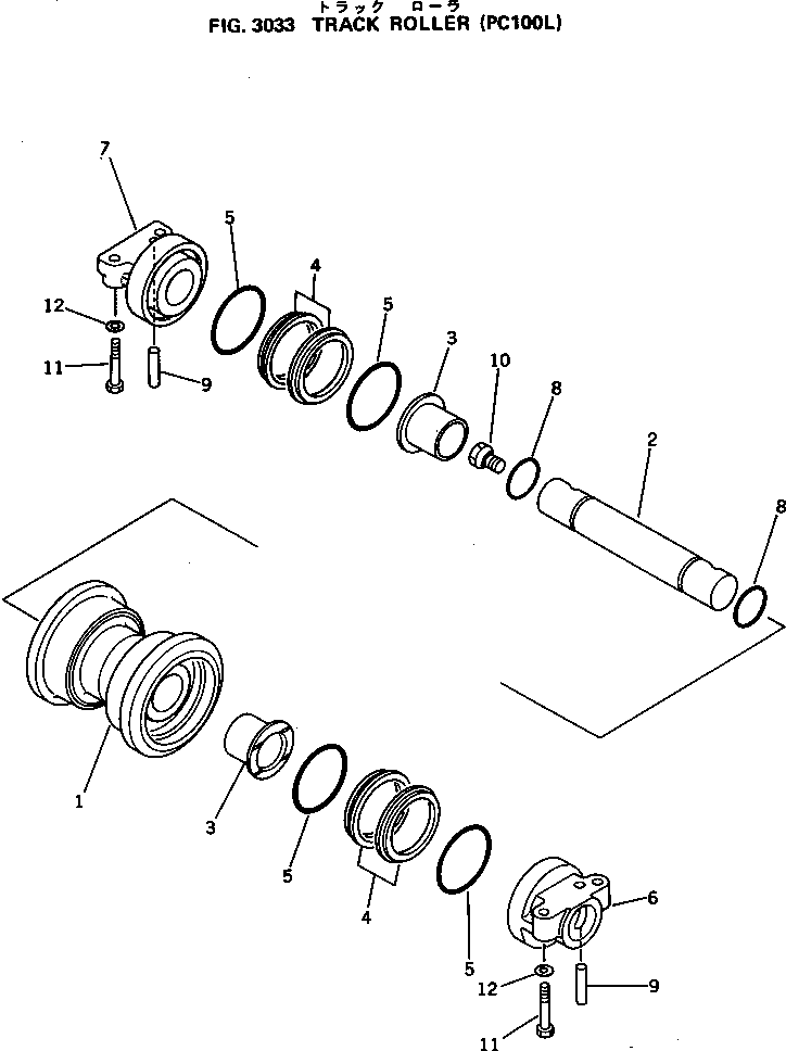 Опорный каток в сборе 205-30-00171 KOMATSU