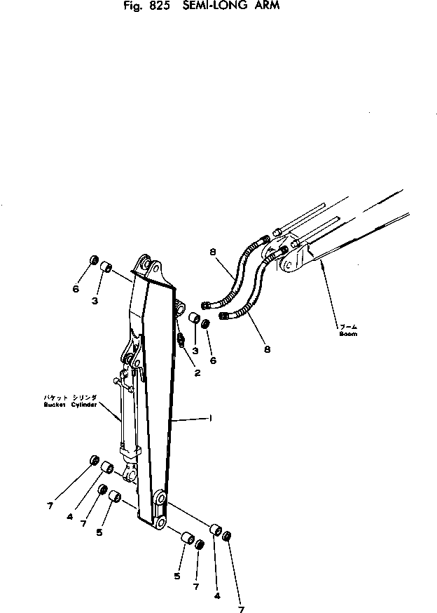 ARM ASS'Y,SEMI-LONG 203-947-0010 KOMATSU