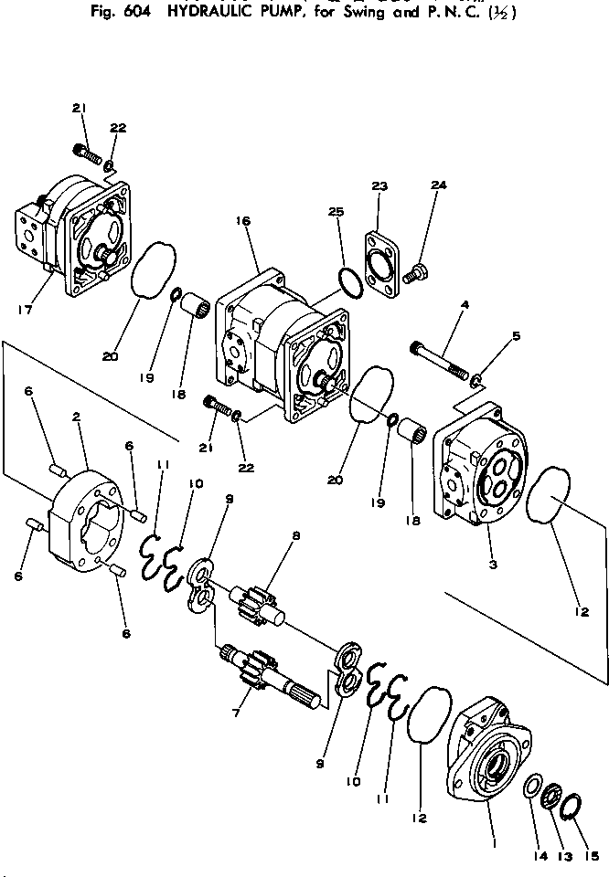 Насос в сборе (705-22-20000) KOMATSU