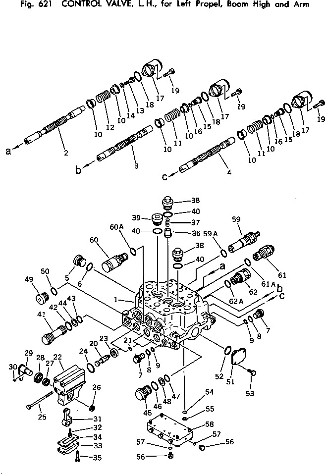 клапан в сборе, всасывающий и предохранительный (700-90-61000) KOMATSU