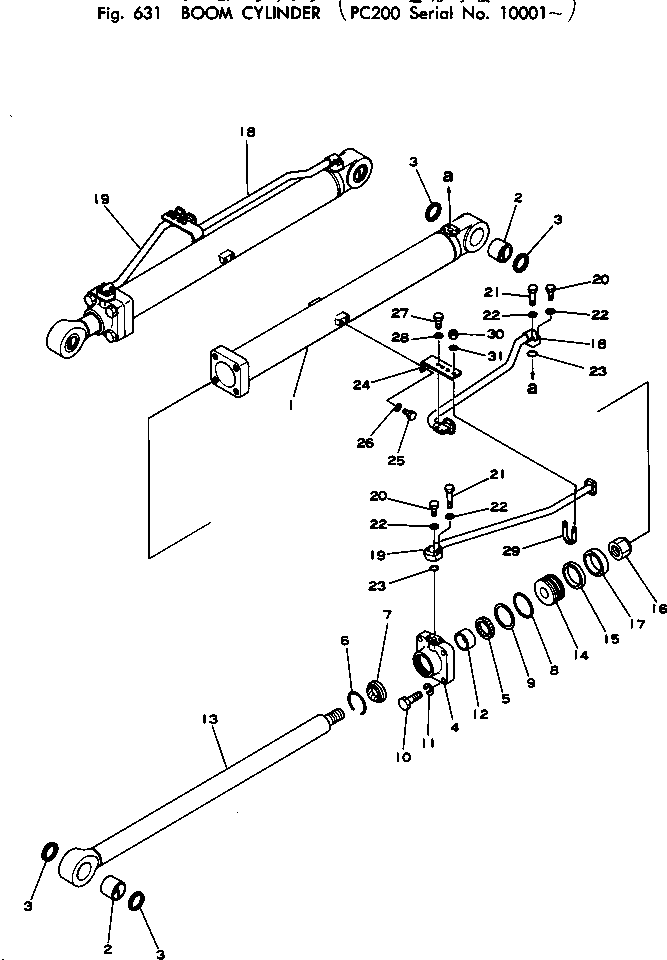 Трубка правая 205-62-64641 KOMATSU