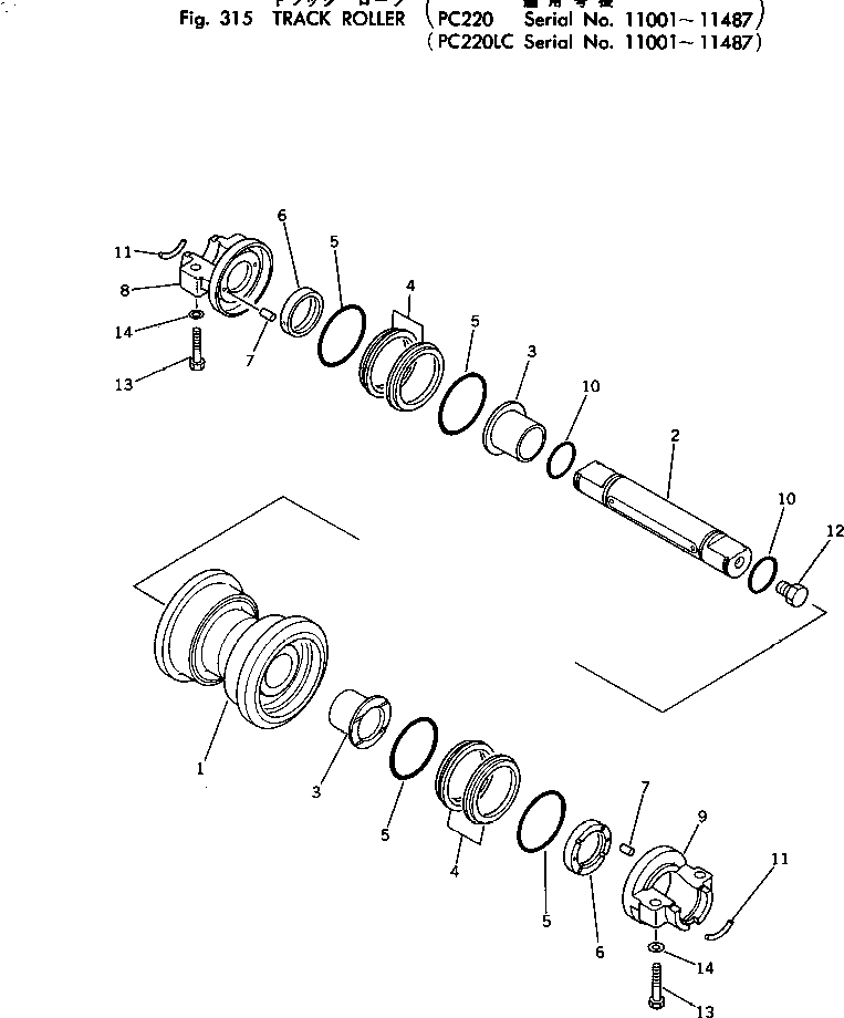Упорное кольцо 205-30-66532 KOMATSU
