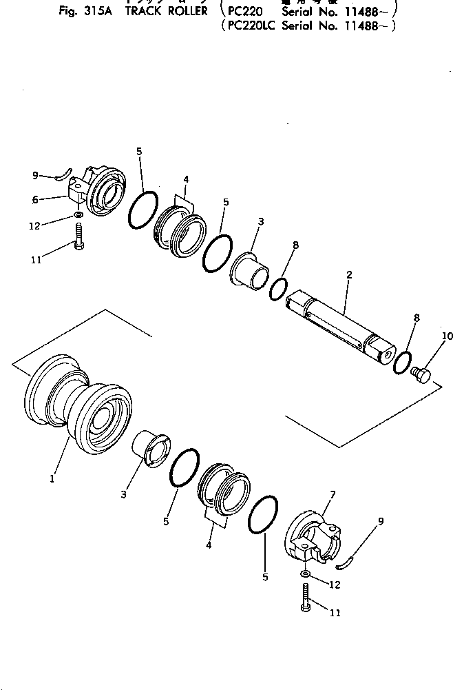 Упорное кольцо 205-30-56141 KOMATSU