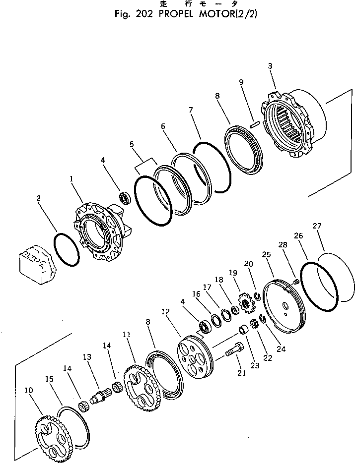 TRAVEL MOTOR ASS'Y (20S-60-00100) KOMATSU