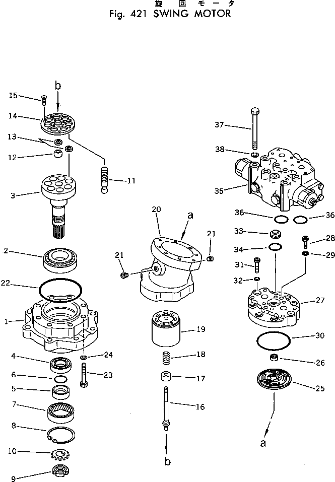 SWING MOTOR ASS'Y 706-73-08700 KOMATSU