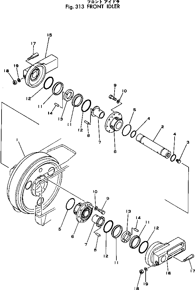 FRONT IDLER ASS'Y 207-30-00011 KOMATSU