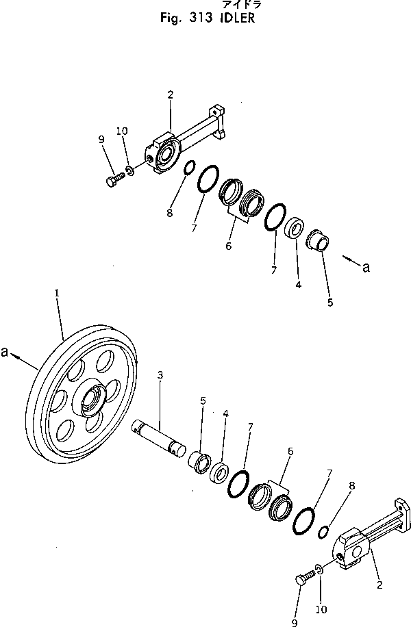 IDLER ASS'Y 20T-30-00100 KOMATSU
