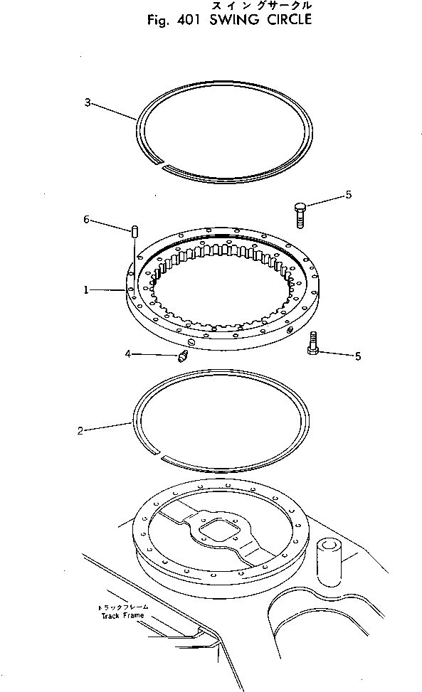 CIRCLE,SWING 20T-25-12100 KOMATSU