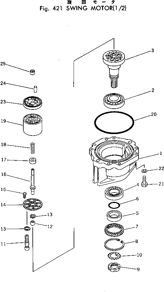 SWING MOTOR ASS'Y 706-73-10100 KOMATSU