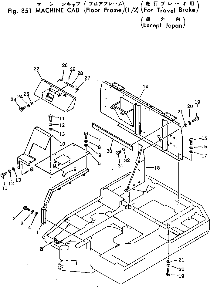 STAND 20T-54-28510 KOMATSU