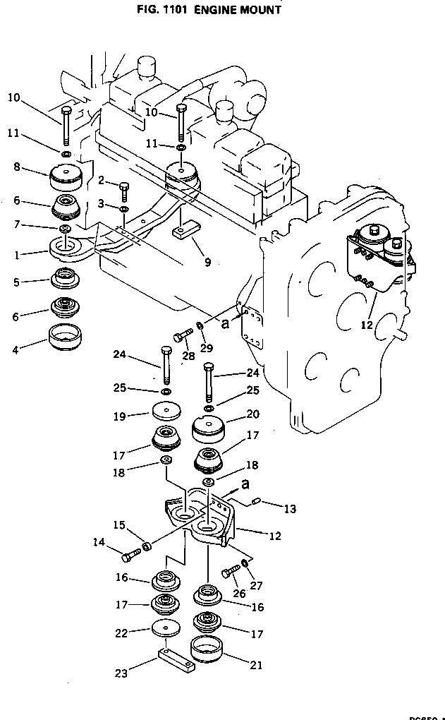BRACKET,FRONT 209-01-11111 KOMATSU