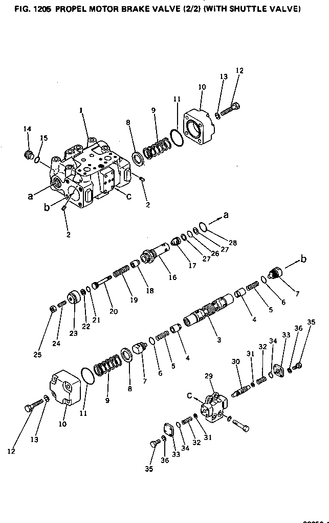 SHUTTLE VALVE ASS'Y 706-72-77400 KOMATSU