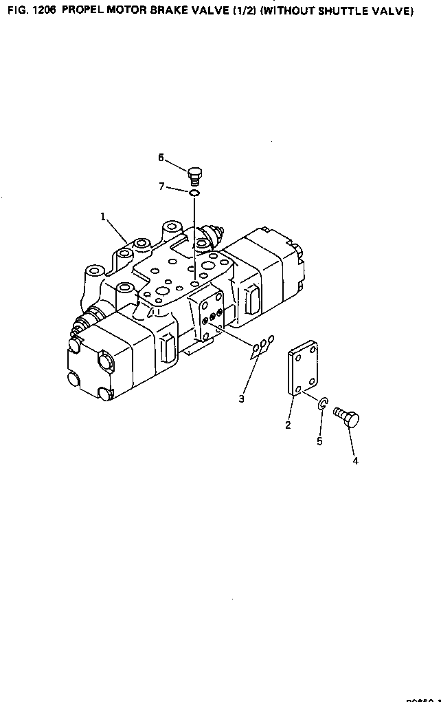 BRAKE VALVE ASS'Y (706-77-70205) KOMATSU