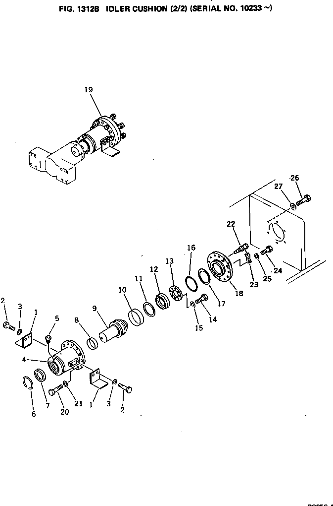 GLAND,R.H. 209-30-15184 KOMATSU