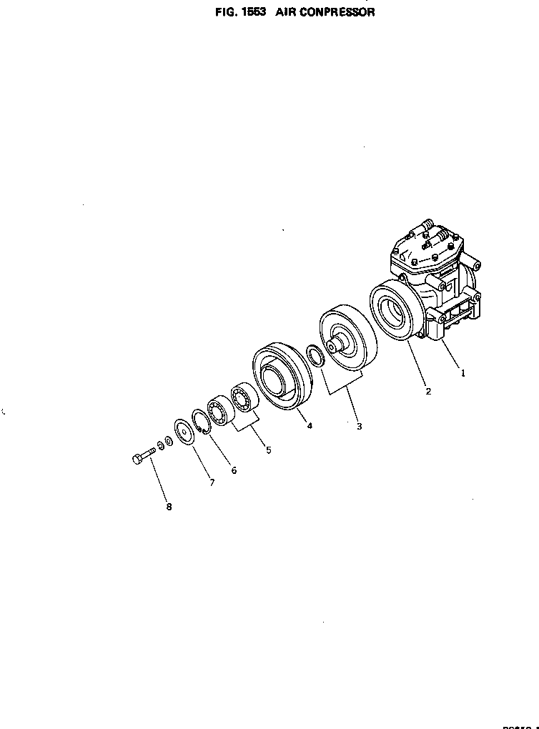 COMPRESSOR ASS'Y,(PULLEY 130MM) \0\198-911-4500 KOMATSU